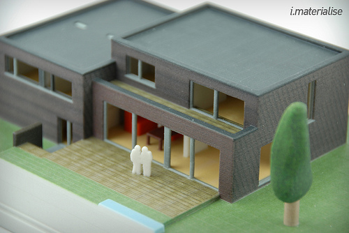 3d printed house made in sketchup