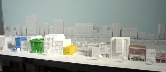 architecture city model 3d printing