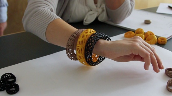 3D printed bracelets in Polyamide