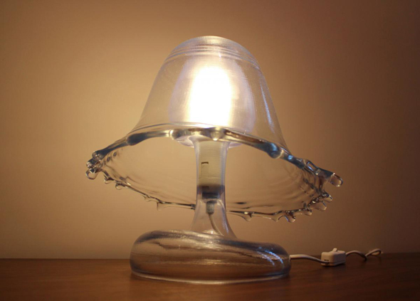Splash Lamp by Desmond Chan, Transparent Resin