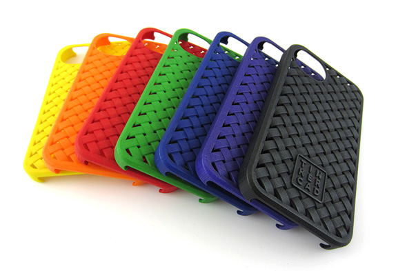 Colorful iPhone cases designed on Tinkercad
