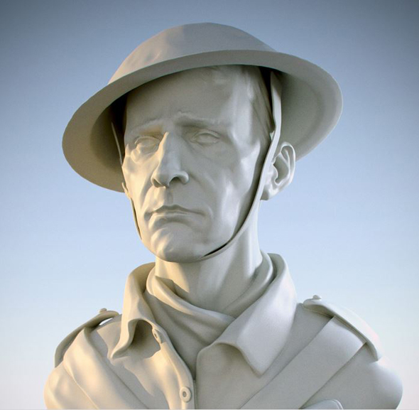 Dedicated to the soldiers who  landed on D-Day 70 years ago. 5 hours in Zbrush and Modo.