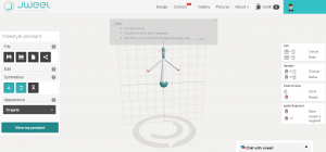 This is what the JWEEL interface looks like. There are tips that appear on the screen as you work.