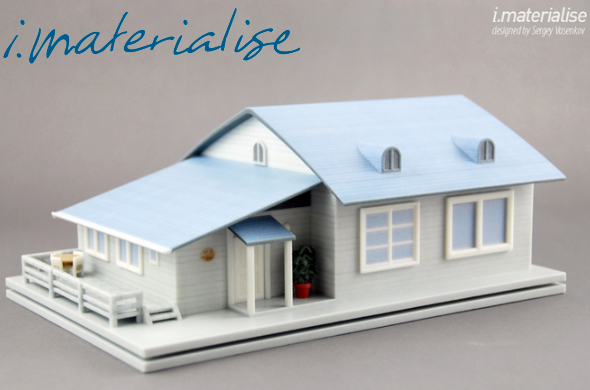 Houses made by an i.materialise customer using Google Sketchup