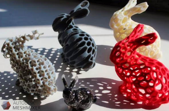 Meshmixer Rabbit 3D Prints