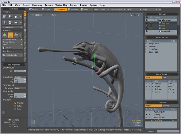 Learn to use 3D modeling software MODO