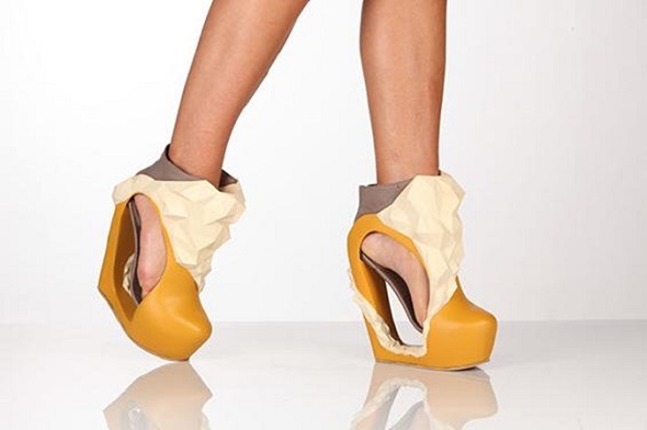 The result: 3D printed shoes by Katrien Herdewyn