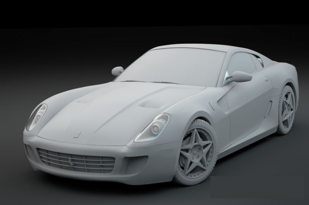 3D model of a Ferrari created by Jonathan Williamson