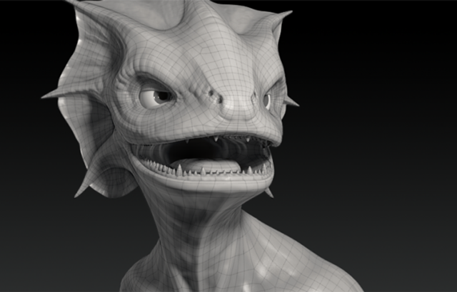 3D model of a creature created by Jonathan Williamson