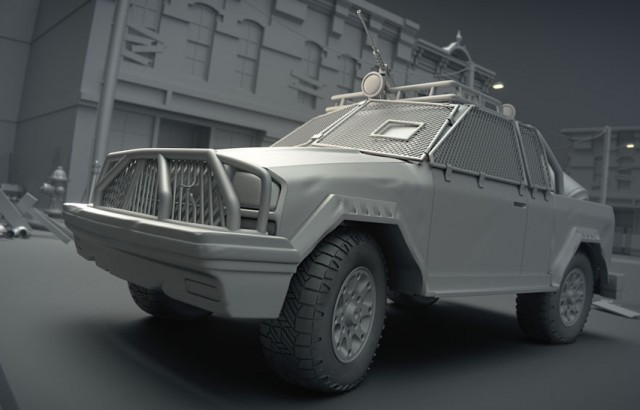 3D model of a military vehicle created by Jonathan Williamson