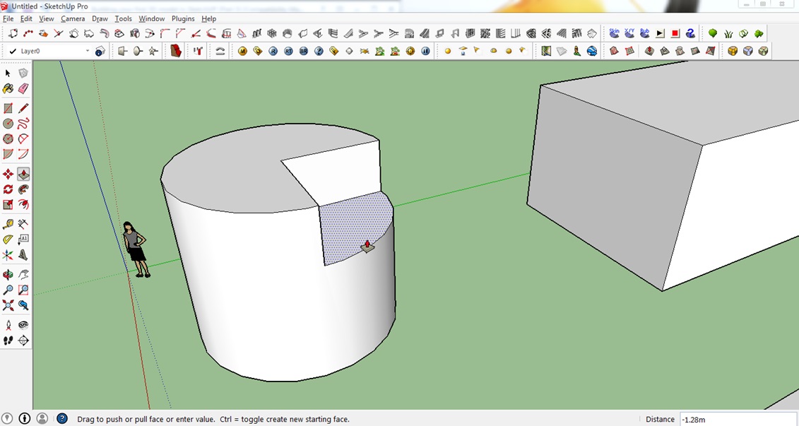 sketchup cutting function