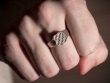 Croatian Grb Ring  'Size W' (Satin)