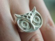 Owl face ring