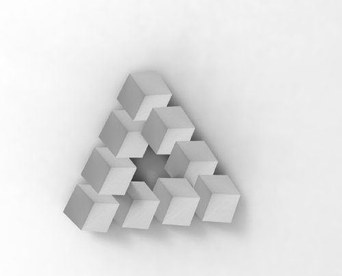 Impossible 3D printed Penrose Triangle: solved?