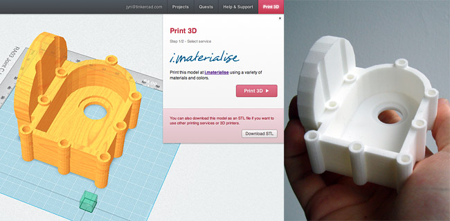 ægteskab løfte op Efternavn 3D printing from Tinkercad | 3D Printing Blog | i.materialise