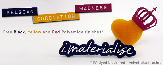 Free Black, Yellow and Red polyamide finishes