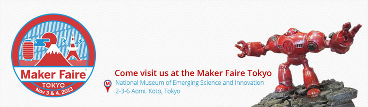 Our Japanese team will be at the Maker Faire in Tokyo: come and say ‘ohayou’!