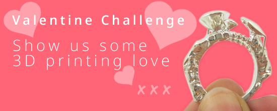 3D print some love with our Valentine Challenge!