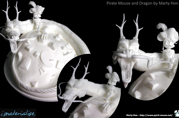 mouse and dragon 3d print