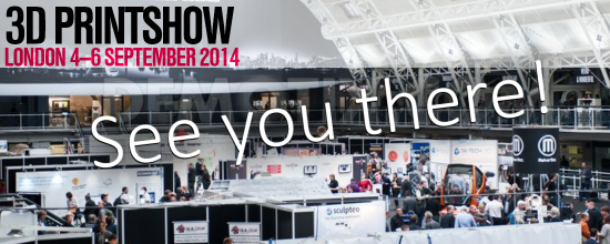 i.materialise will attend the 2014 3D Printshow in London! Rebecca Roxy Maas will give two presentations, and we will have freebies on-hand!