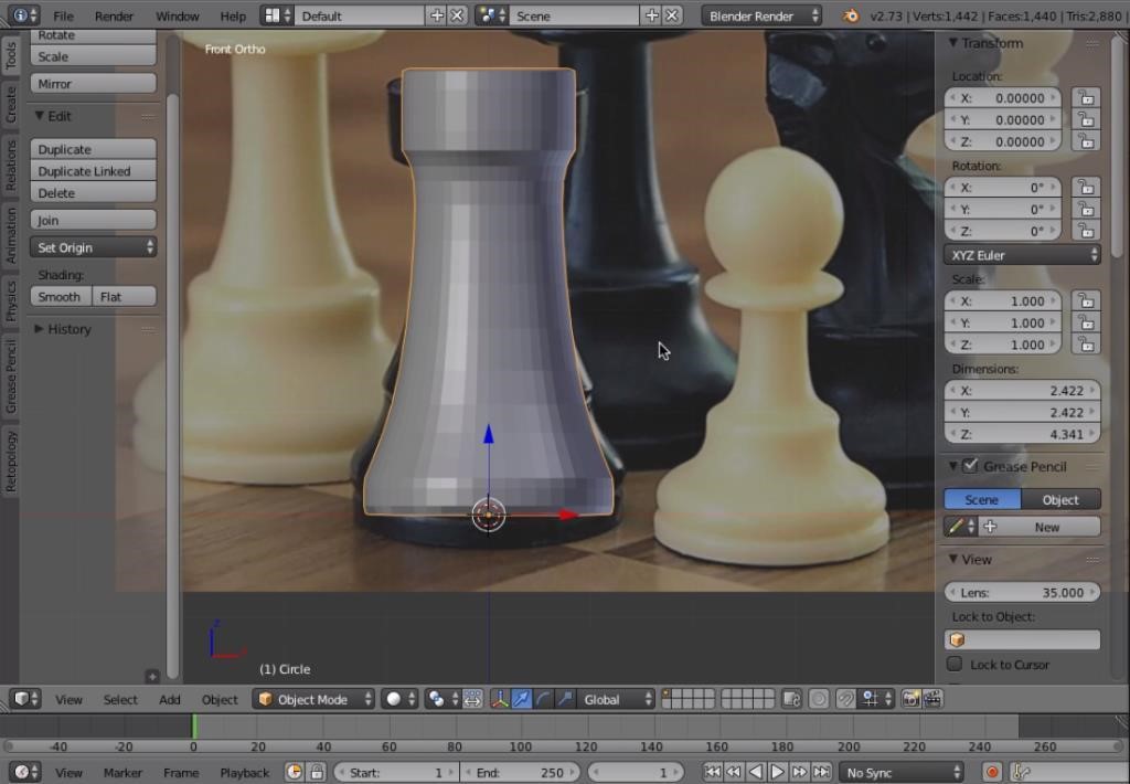 Blender Tutorial Creating A Chess Piece For 3d Printing 3d Printing Blog I Materialise