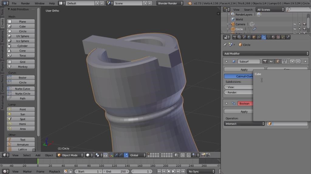 Create a 3d model of A chess piece called The Charge