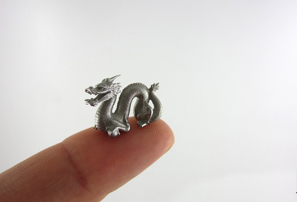 High detail 3D print of a dragon