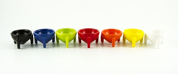 Our seven color options for ceramics.