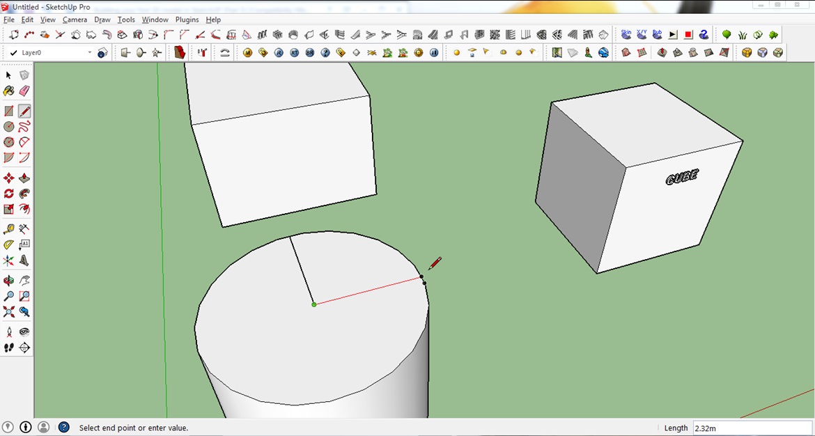 sketchup basic cutting tool