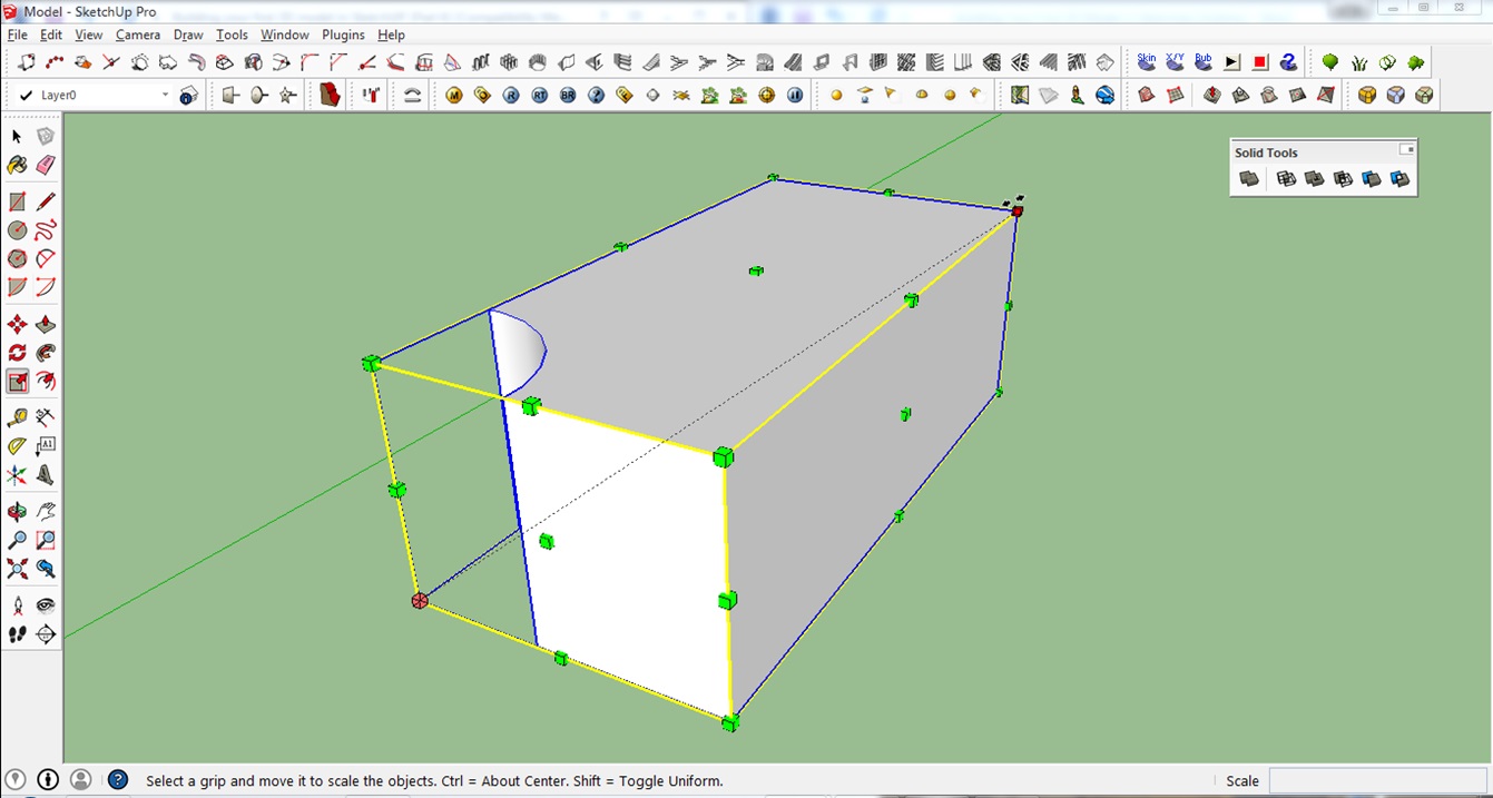 Как сделать перфорацию в sketchup