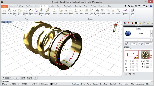 create a 3d model of a ring