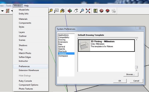 3d printing with sketchup - change units