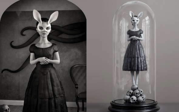 White Rabbit figurine by Danny van Ryswyk