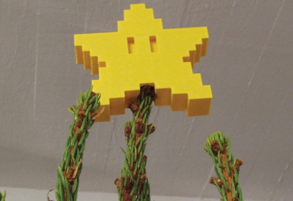 Pixel Star Tree Topper by Gustav Knape