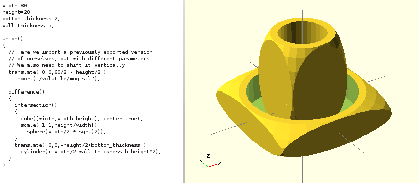 openscad oval