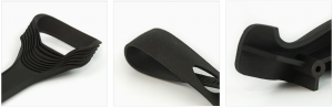 Various Polyamide (MJF) parts dyed black