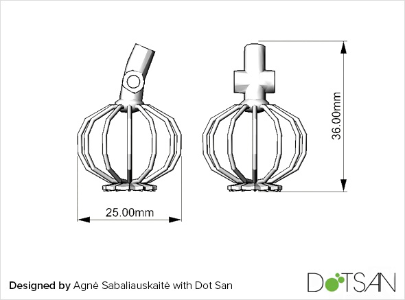 Poppy Pendant - Designed by Agné Sabaliauskaité with Dot San