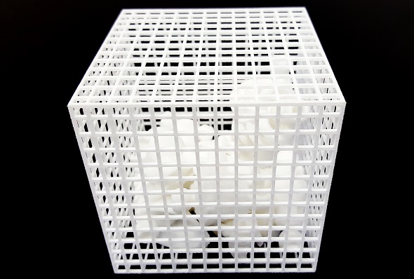 a gridbox also known as sinterbox for 3D printing