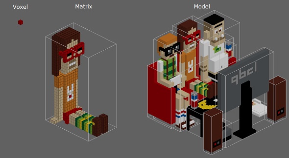 voxel-matrix-model-qubicle