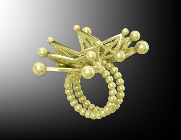 3d-model-for-ring-with-spheres