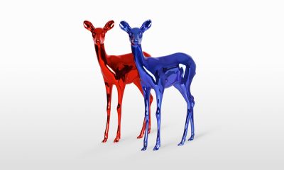 Large-Scale 3D Printed Neon Deer by Visual Artist Paco Raphael
