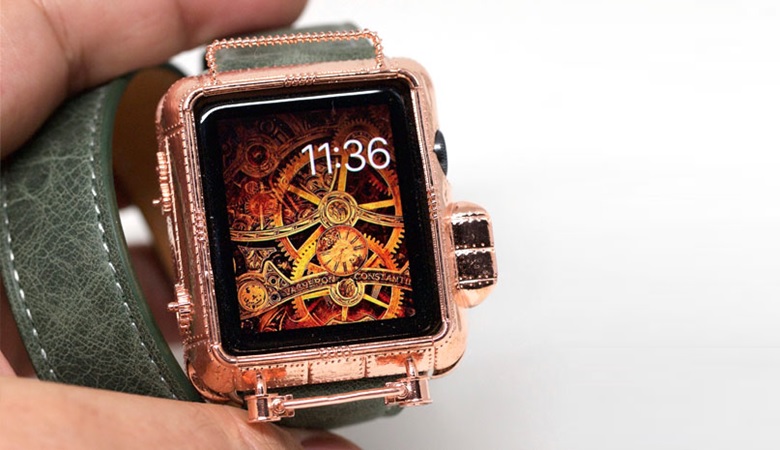 Steampunk apple shop watch band