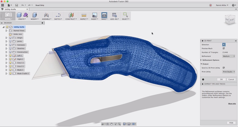 fusion 360 import stl