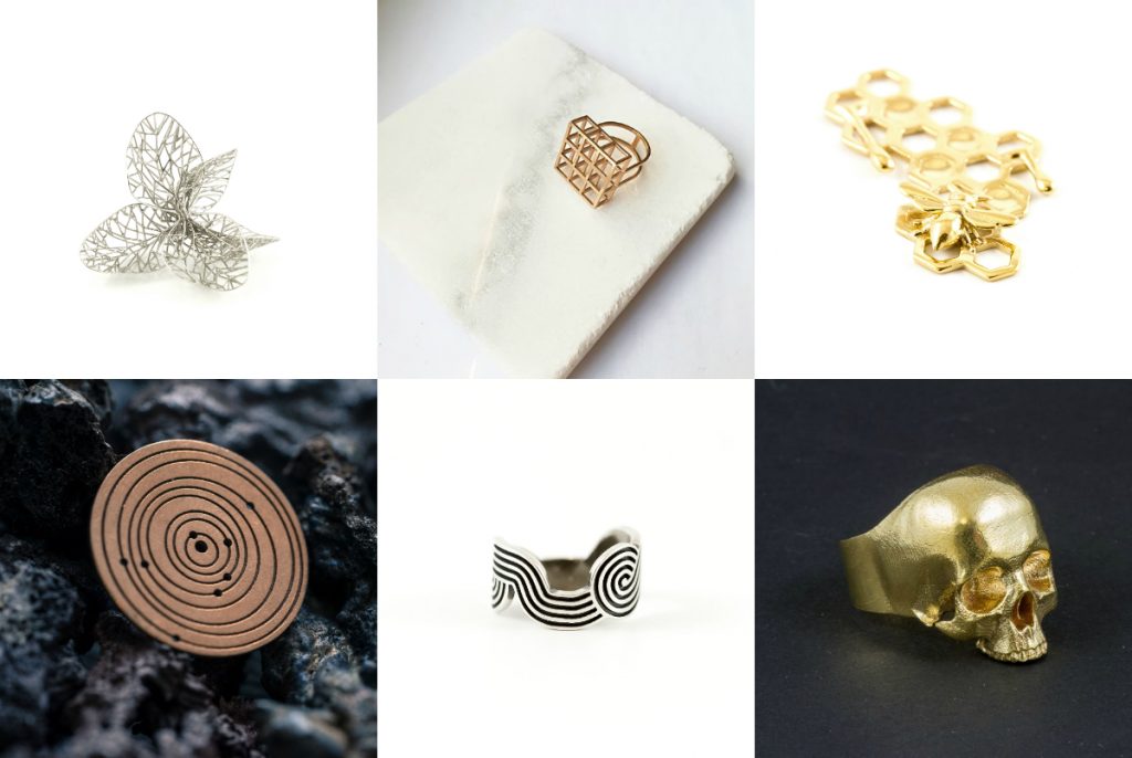 Top Four 3D Printing Materials For Jewelry Designers: Gold, Silver, Brass, Bronze