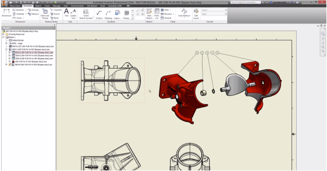 Как в autodesk inventor из 3d сделать чертеж