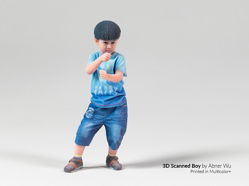 3d-printed multicolor+ boy figurine