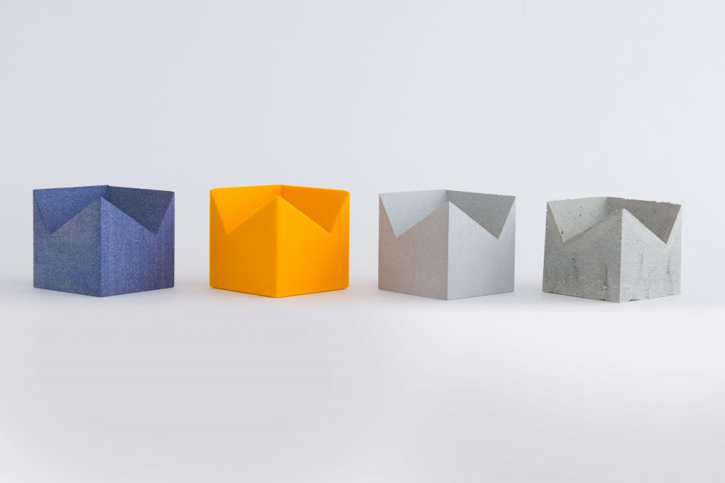 3D-printed prototypes in polyamide (SLS)
