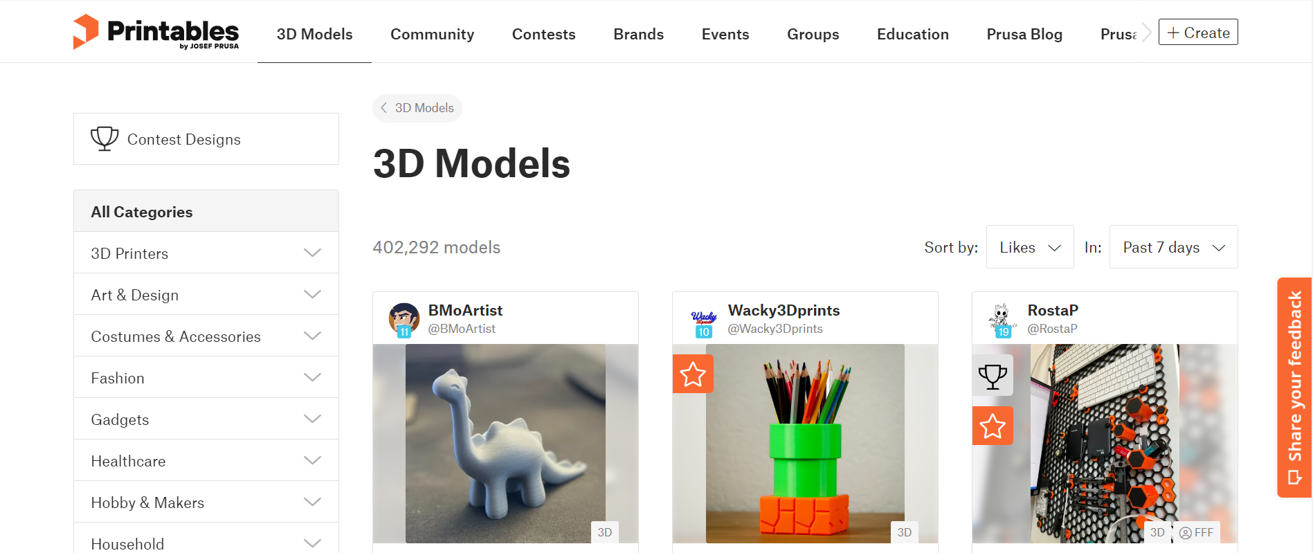 læser hente dør Top 10 3D Model Databases: Best Places to Download 3D Models | 3D Printing  Blog | i.materialise