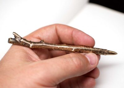 Turning a Stick into a 3D Printed Bronze Stylus