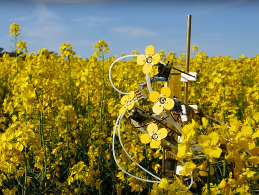 3D-printed robotic flowers